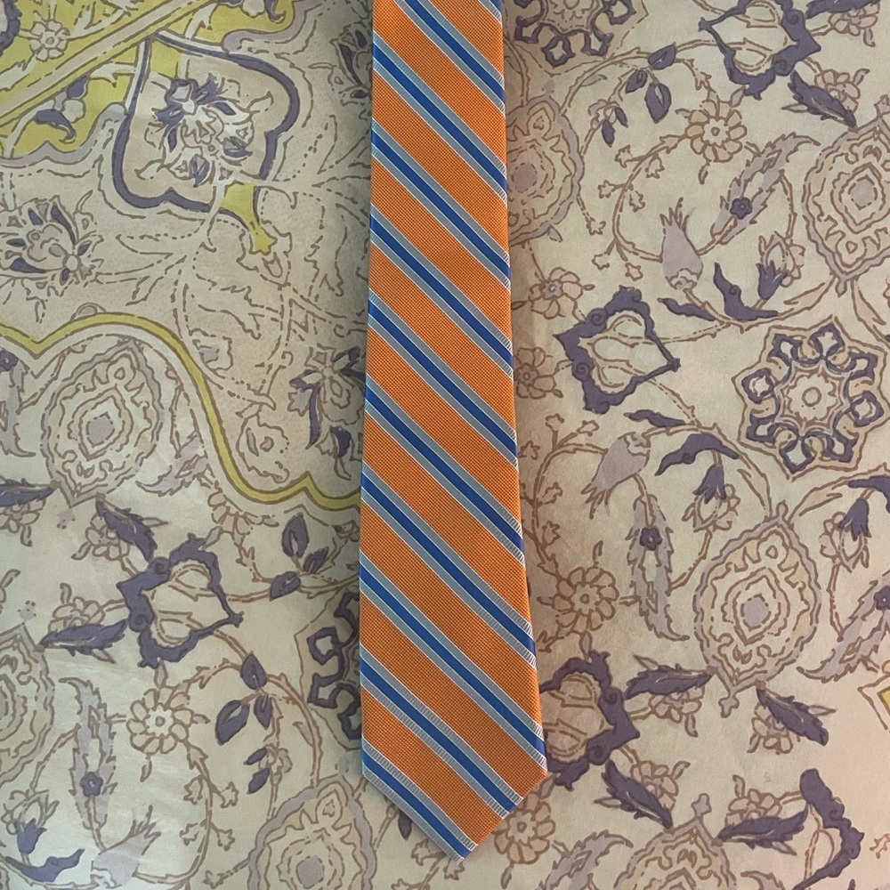 NWT Jos. A. Bank Men’s orange and blue tie
